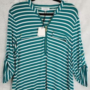 NWT Women's Calvin Klein 3/4 sleeve shirt